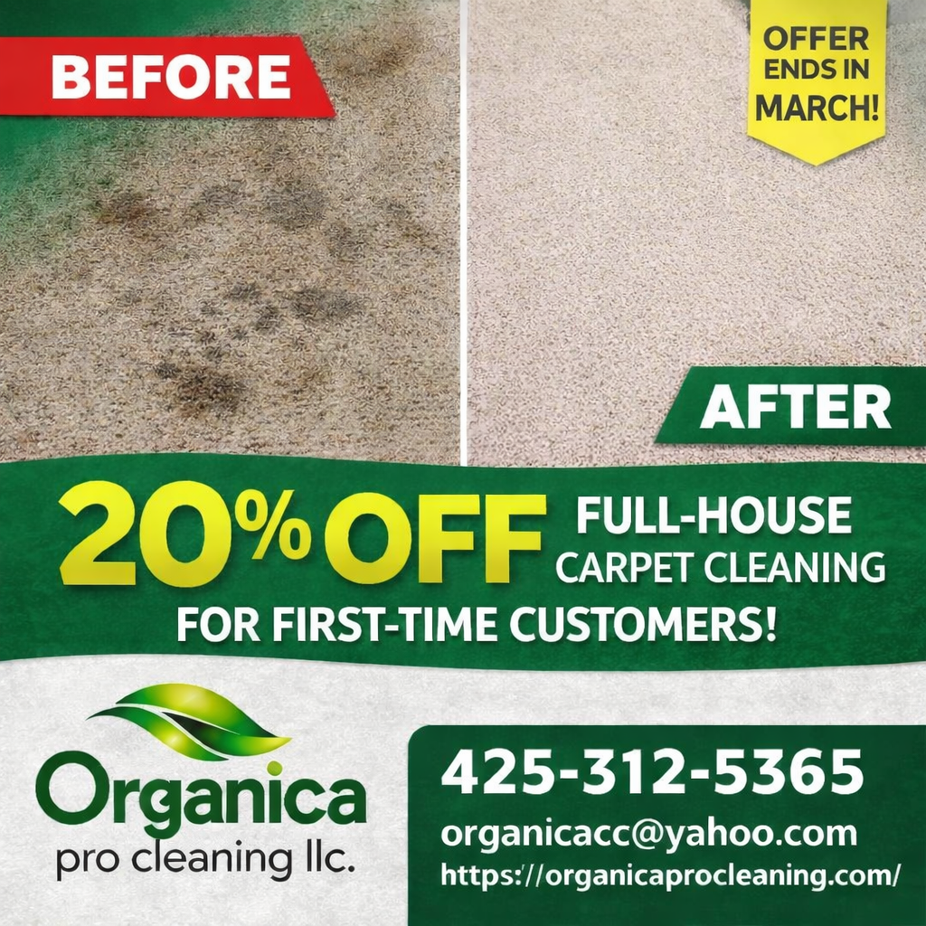 🎉 Get 20% Off Full-House Carpet Cleaning! 🎉